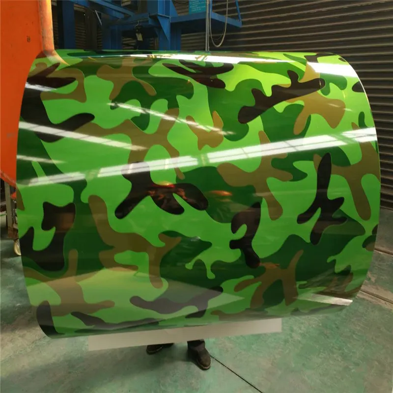 Camouflage Color Coated Iron Sheet China Supplier Prepainted Steel PPGI Steel Roll