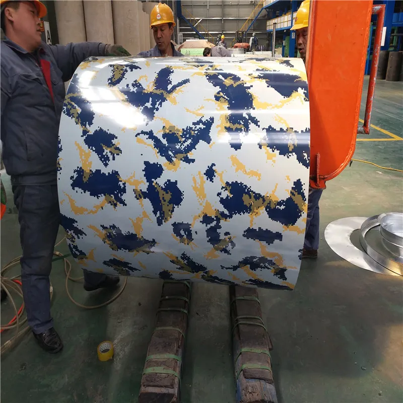 Camouflage Color Coated Iron Sheet China Supplier Prepainted Steel PPGI Steel Roll