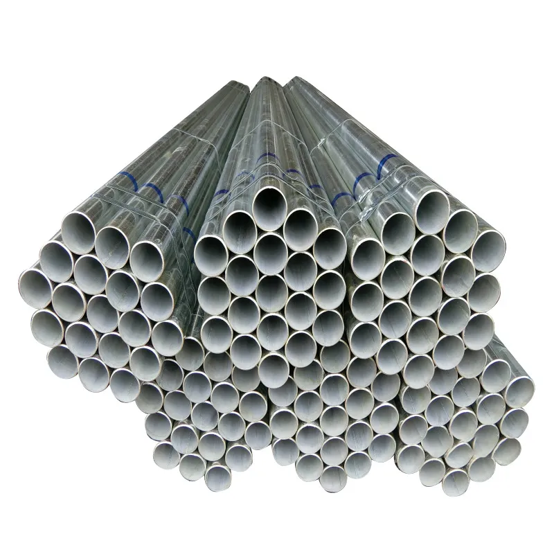 Hot DIP Galvanized Round Steel Pipe / Gi Pipe Pre Galvanized Steel Pipe Galvanized Tube for Construction 1